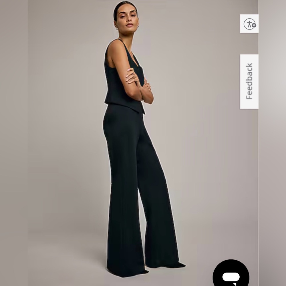 Express Black Pull-on Flare Pants